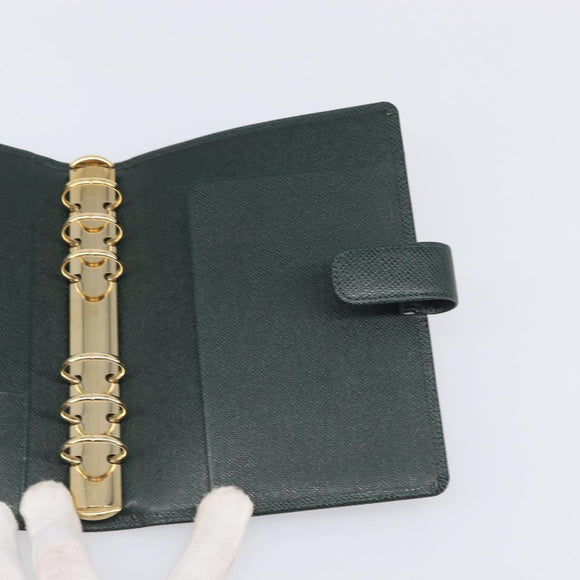 LOUIS VUITTON Taiga Agenda MM Day Planner Cover Epicea R20403 LV Auth 200658