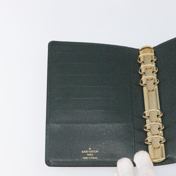 LOUIS VUITTON Taiga Agenda MM Day Planner Cover Epicea R20403 LV Auth 200658