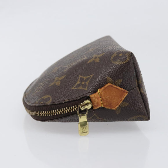 LOUIS VUITTON Monogram Pochette Cosmetic PM Cosmetic Pouch M47515 LV Auth 200659