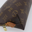 LOUIS VUITTON Monogram Pochette Cosmetic PM Cosmetic Pouch M47515 LV Auth 200659-14