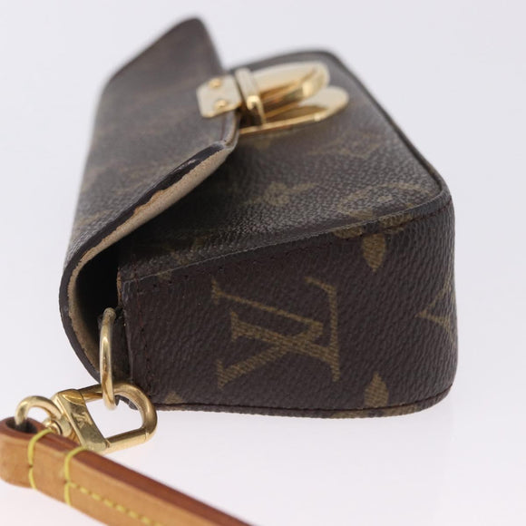LOUIS VUITTON Monogram Pochette Lagoon Glasses Case M60008 LV Auth 200660A