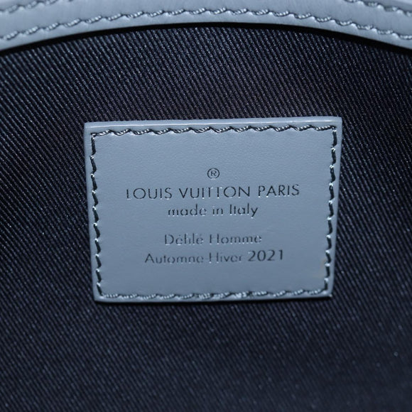 LOUIS VUITTON Monogram Felt Keepall Bandouliere 50 Bag Gray M58742 Auth 200663M