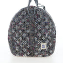 LOUIS VUITTON Monogram Felt Keepall Bandouliere 50 Bag Gray M58742 Auth 200663M-4