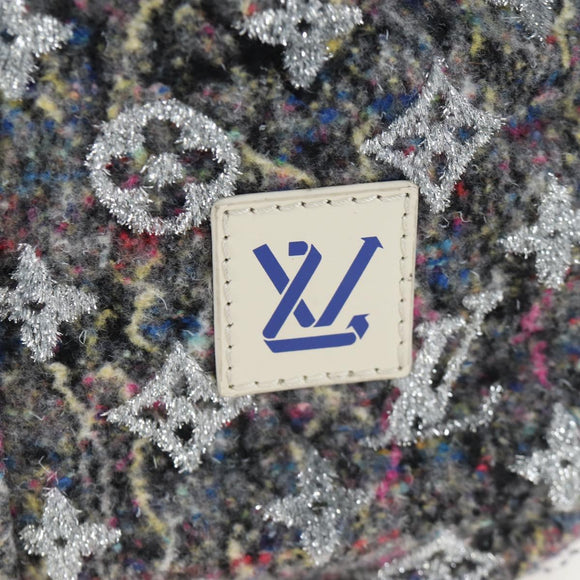 LOUIS VUITTON Monogram Felt Keepall Bandouliere 50 Bag Gray M58742 Auth 200663M