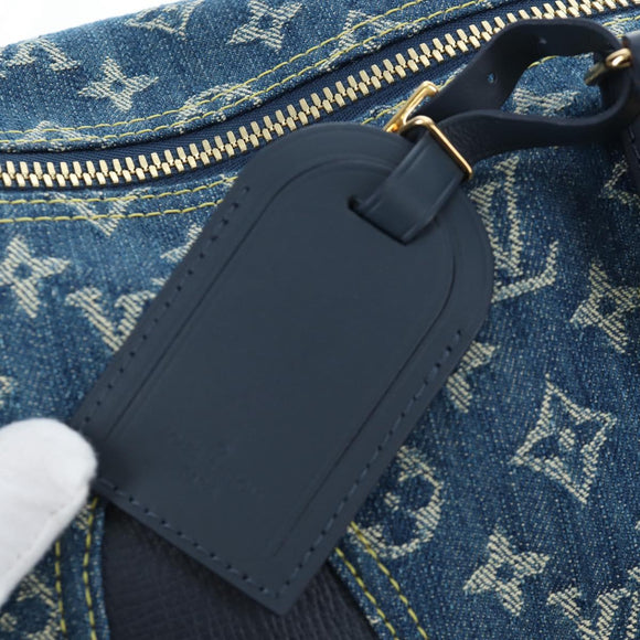 LOUIS VUITTON Denim Squared NIGO Keepall Bandouliere 50 M45975 Auth 200664SM