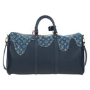 LOUIS VUITTON Denim Squared NIGO Keepall Bandouliere 50 M45975 Auth 200664SM-2