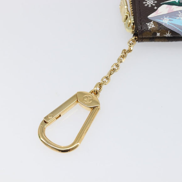 LOUIS VUITTON Monogram Vivienne Ice Skating Pochette Cles M82620 LV Auth 200665M