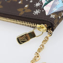 LOUIS VUITTON Monogram Vivienne Ice Skating Pochette Cles M82620 LV Auth 200665M-9