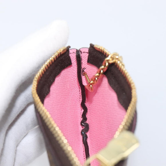 LOUIS VUITTON Monogram Vivienne Ice Skating Pochette Cles M82620 LV Auth 200665M