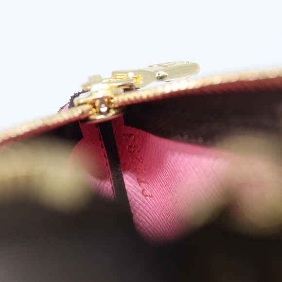 LOUIS VUITTON Monogram Vivienne Ice Skating Pochette Cles M82620 LV Auth 200665M