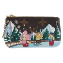 LOUIS VUITTON Monogram Vivienne Ice Skating Pochette Cles M82620 LV Auth 200665M-13