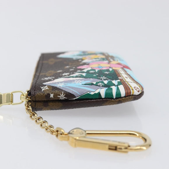 LOUIS VUITTON Monogram Vivienne Ice Skating Pochette Cles M82620 LV Auth 200665M