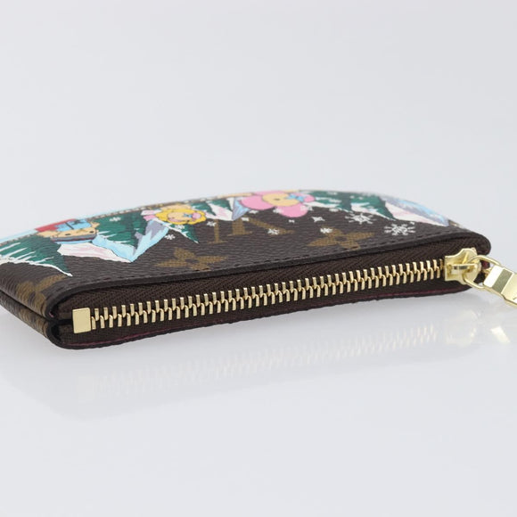 LOUIS VUITTON Monogram Vivienne Ice Skating Pochette Cles M82620 LV Auth 200665M