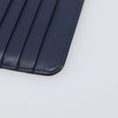 LOEWE William de Morgan Card Coin Case Leather Navy Silver Auth 200667M-15