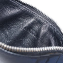 LOEWE William de Morgan Card Coin Case Leather Navy Silver Auth 200667M-11