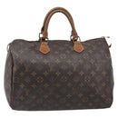 LOUIS VUITTON Monogram Speedy 35 Hand Bag M41524 LV Auth 200670-2