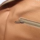 CELINE Macadam Canvas Boston Bag PVC Leather Brown Gold Auth 200674-26