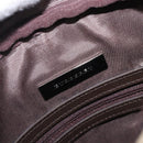 BURBERRY Nova Check Shoulder Bag Canvas Beige Silver Auth 200675-18