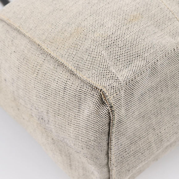 PRADA Tote Bag Canvas Gray Auth 200676