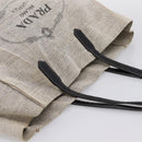 PRADA Tote Bag Canvas Gray Auth 200676-6