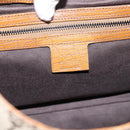 GUCCI GG Canvas Wood Handle Hand Bag Canvas Beige 106494 Auth 200679V-15