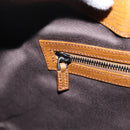 GUCCI GG Canvas Wood Handle Hand Bag Canvas Beige 106494 Auth 200679V-19