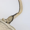 GUCCI GG Canvas Guccissima Boston Bag Leather Ivory Gold 193604 Auth 200681-10