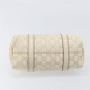 GUCCI GG Canvas Guccissima Boston Bag Leather Ivory Gold 193604 Auth 200681-11