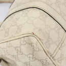 GUCCI GG Canvas Guccissima Boston Bag Leather Ivory Gold 193604 Auth 200681-13