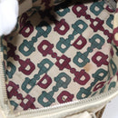 GUCCI GG Canvas Guccissima Boston Bag Leather Ivory Gold 193604 Auth 200681-21