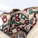 GUCCI GG Canvas Guccissima Boston Bag Leather Ivory Gold 193604 Auth 200681-23