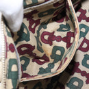 GUCCI GG Canvas Guccissima Boston Bag Leather Ivory Gold 193604 Auth 200681-24