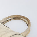 GUCCI GG Canvas Guccissima Boston Bag Leather Ivory Gold 193604 Auth 200681-8