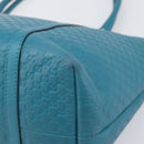 GUCCI Micro GG Canvas Guccissima Outlet Turquoise Blue 449647 Auth 200684A-12
