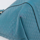 GUCCI Micro GG Canvas Guccissima Outlet Turquoise Blue 449647 Auth 200684A-13