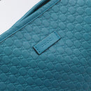 GUCCI Micro GG Canvas Guccissima Outlet Turquoise Blue 449647 Auth 200684A-17