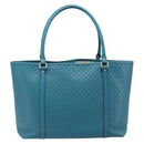 GUCCI Micro GG Canvas Guccissima Outlet Turquoise Blue 449647 Auth 200684A-3