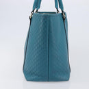 GUCCI Micro GG Canvas Guccissima Outlet Turquoise Blue 449647 Auth 200684A-4