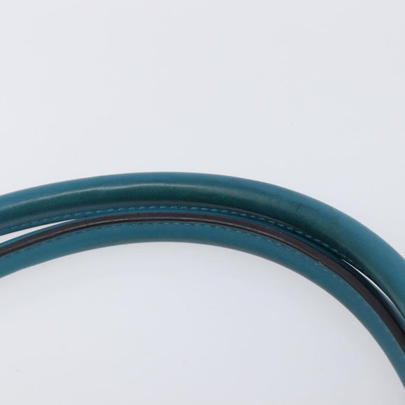 GUCCI Micro GG Canvas Guccissima Outlet Turquoise Blue 449647 Auth 200684A