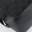 GUCCI GG Canvas Tote Bag Black Silver 107757 Auth 200686-15