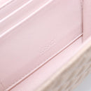 VERSACE Chain Shoulder Wallet Greca Goddess Leather Pink Gold Auth 200687V-20