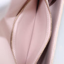VERSACE Chain Shoulder Wallet Greca Goddess Leather Pink Gold Auth 200687V-24