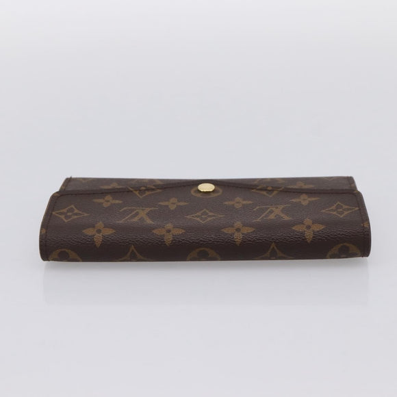 LOUIS VUITTON Monogram Portefeuille Sarah Long Wallet M60531 LV Auth 200688V