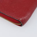 LOUIS VUITTON Monogram Empreinte Zippy Long Wallet Red M60737 LV Auth 200689-16