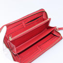 LOUIS VUITTON Monogram Empreinte Zippy Long Wallet Red M60737 LV Auth 200689-10