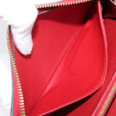 LOUIS VUITTON Monogram Empreinte Zippy Long Wallet Red M60737 LV Auth 200689-18