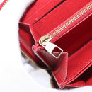 LOUIS VUITTON Monogram Empreinte Zippy Long Wallet Red M60737 LV Auth 200689-20