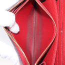 LOUIS VUITTON Monogram Empreinte Zippy Long Wallet Red M60737 LV Auth 200689-11