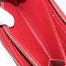 LOUIS VUITTON Monogram Empreinte Zippy Long Wallet Red M60737 LV Auth 200689-21