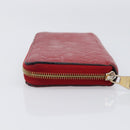 LOUIS VUITTON Monogram Empreinte Zippy Long Wallet Red M60737 LV Auth 200689-4